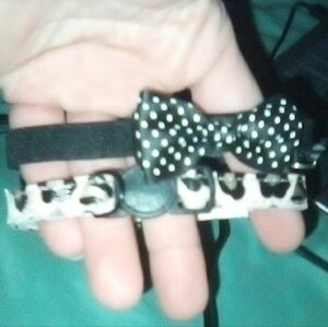 Polka Dot Bow Tie Collar